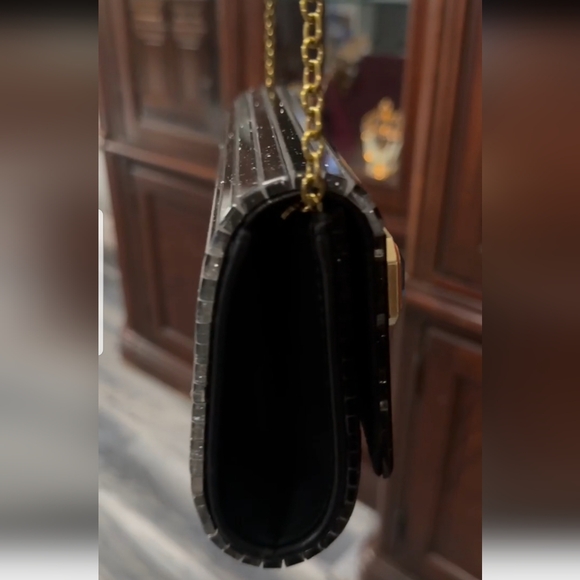 Elegant Black Embellished Shoulder Bag From KURT GEIGER!  NEW!!! - Picture 2 of 6